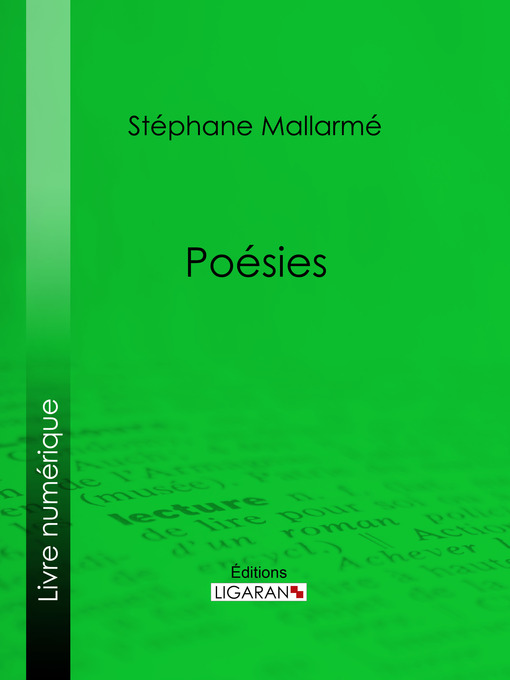 Title details for Poésies by Stéphane Mallarmé - Available